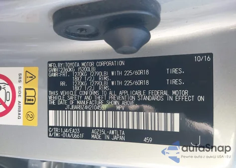 2017 Lexus Nx 200T from USA, damaged, VIN JTJBARBZ4H2104557